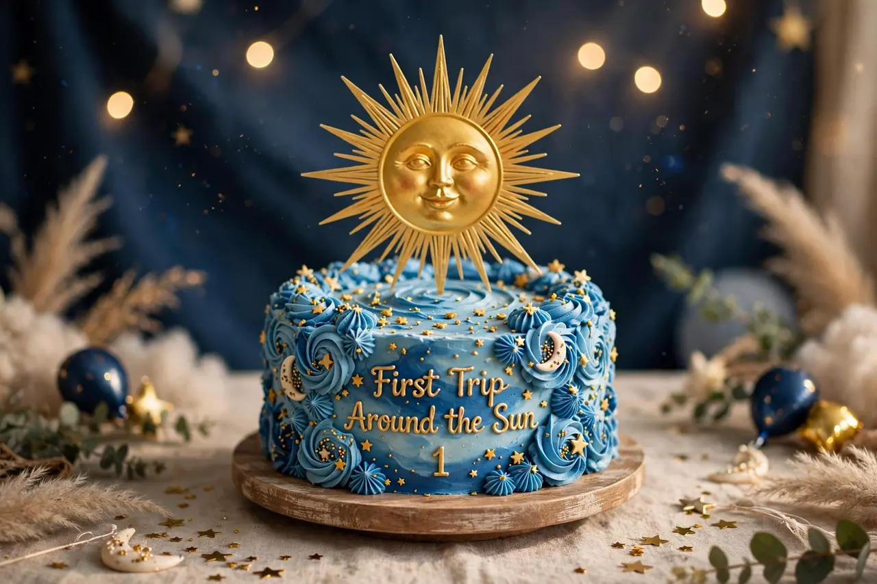 First Trip Around the Sun cake — birthday cake ideas
