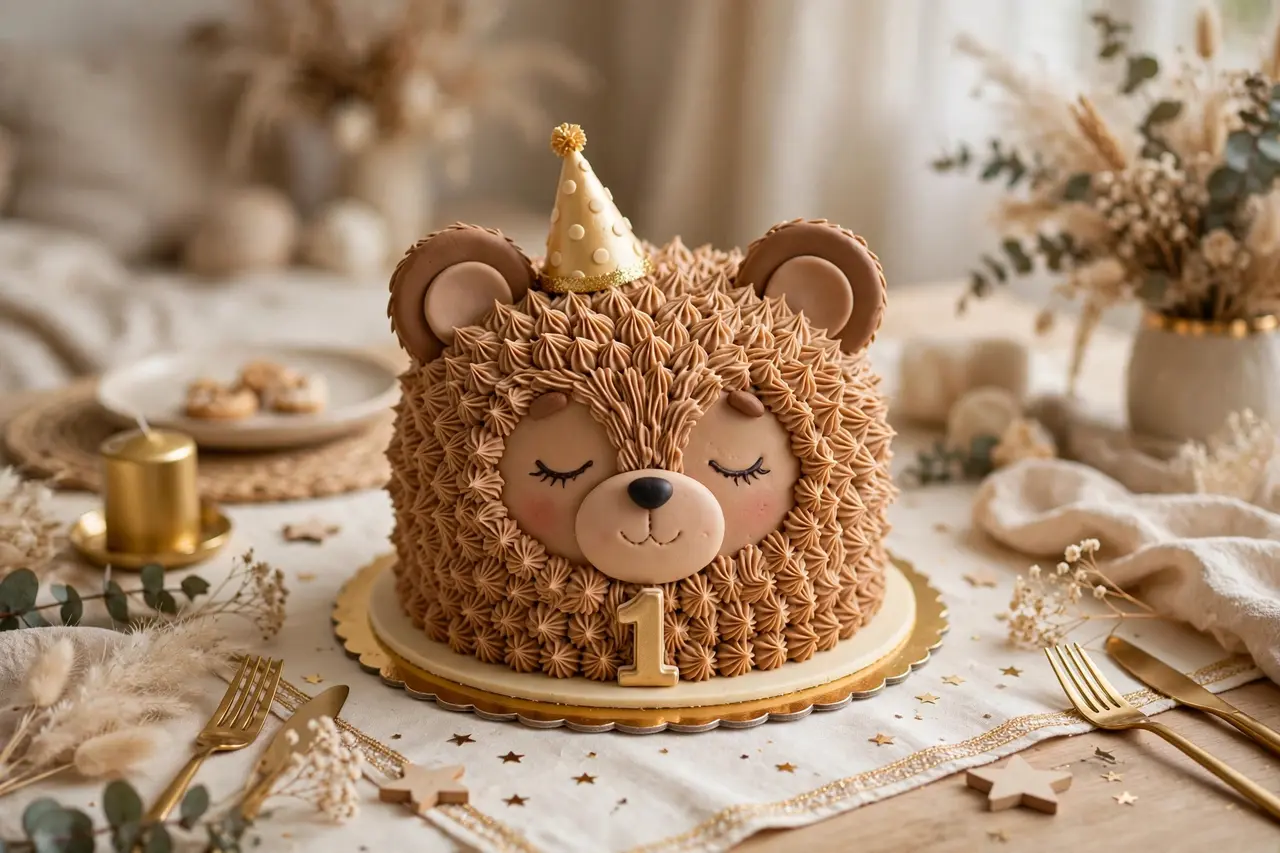 Teddy bear cake — cute birthday cake ideas