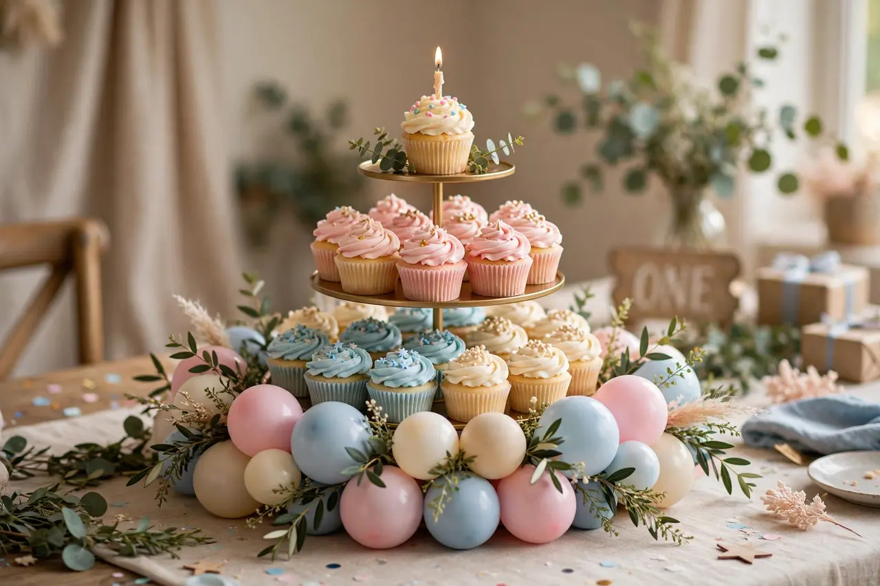 Cupcake tower — easy birthday cake ideas