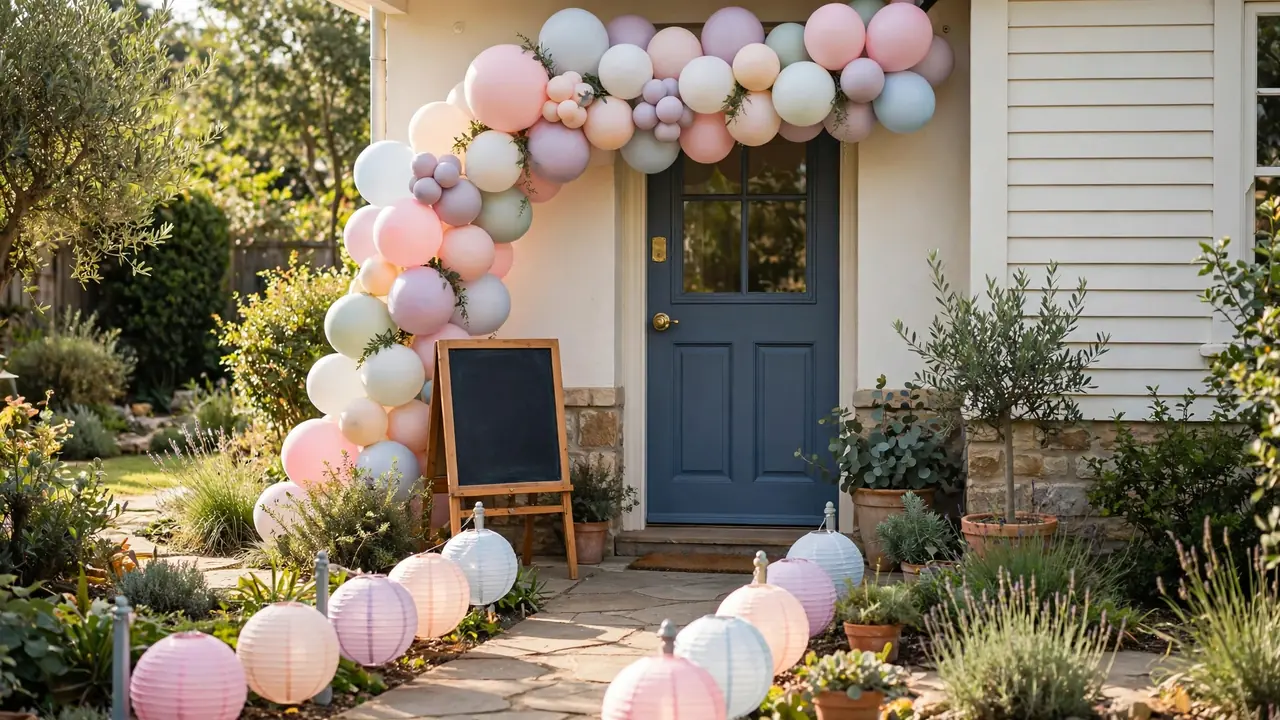 birthday decoration ideas – balloon arch party entrance