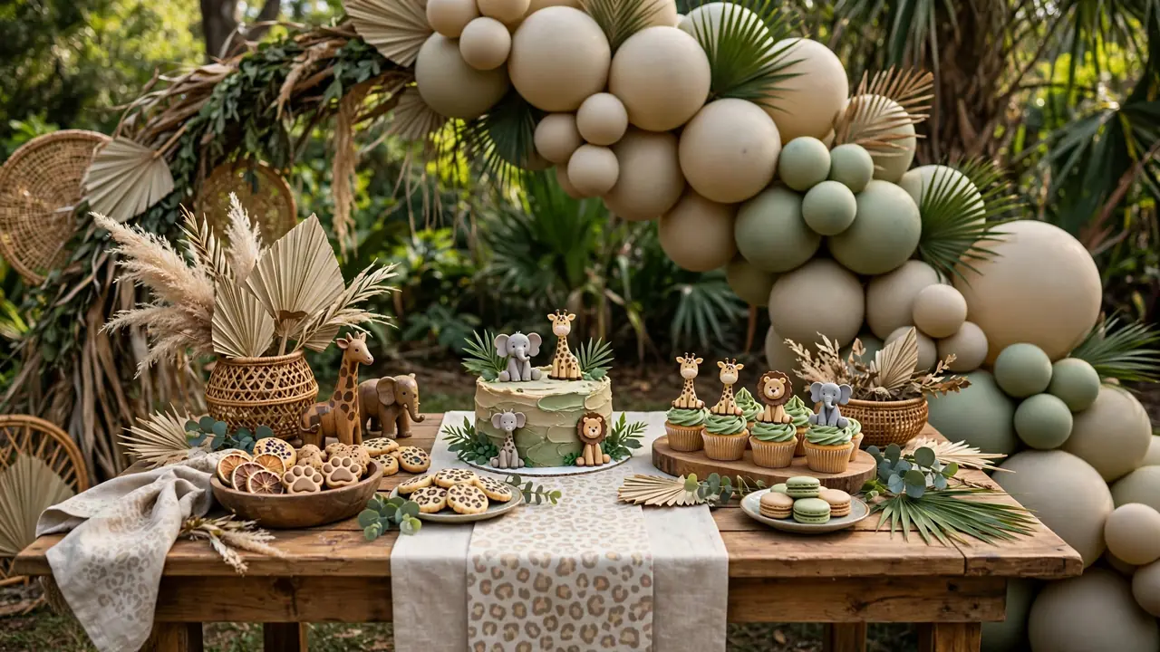 birthday decoration ideas – wild one safari party theme
