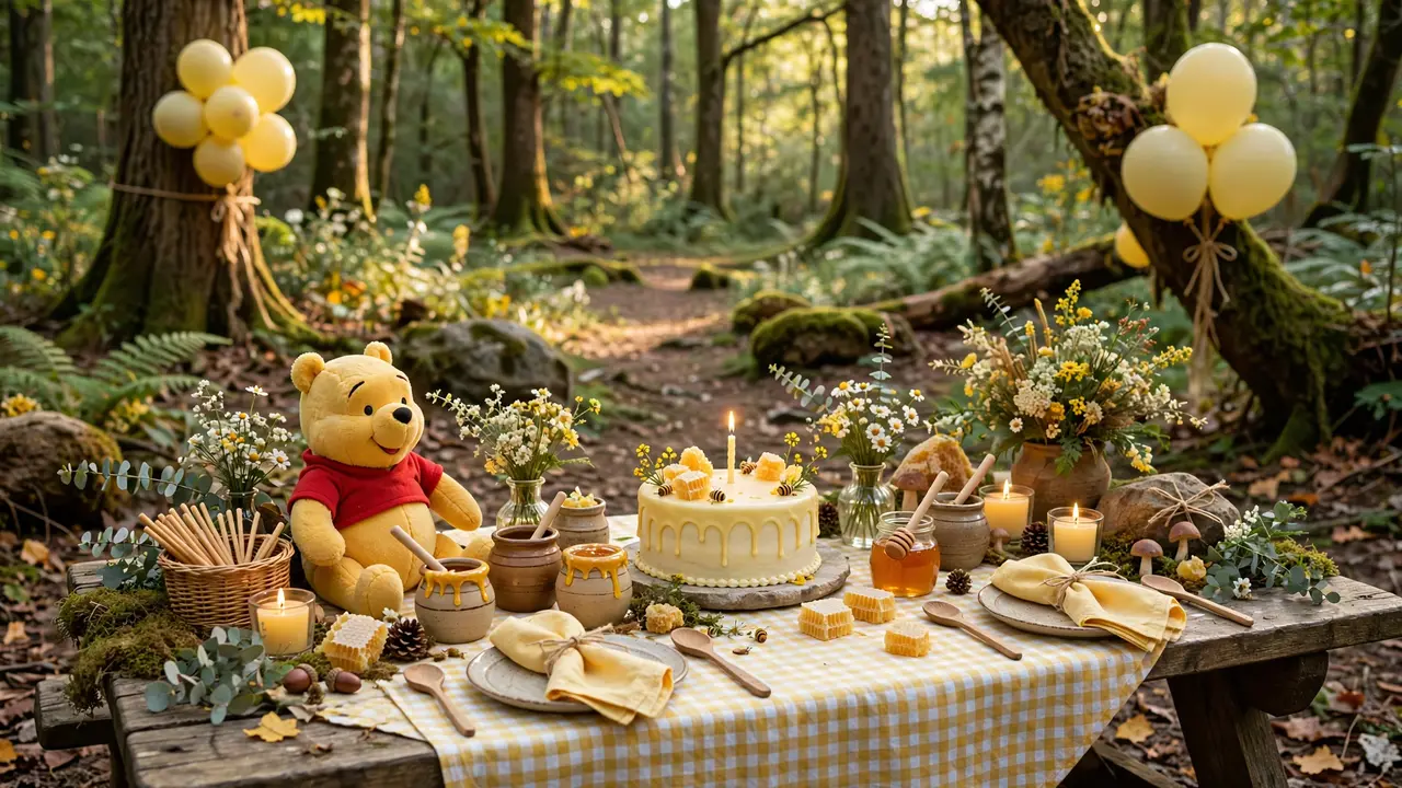 Hundred Acre Wood Winnie the Pooh birthday party themes