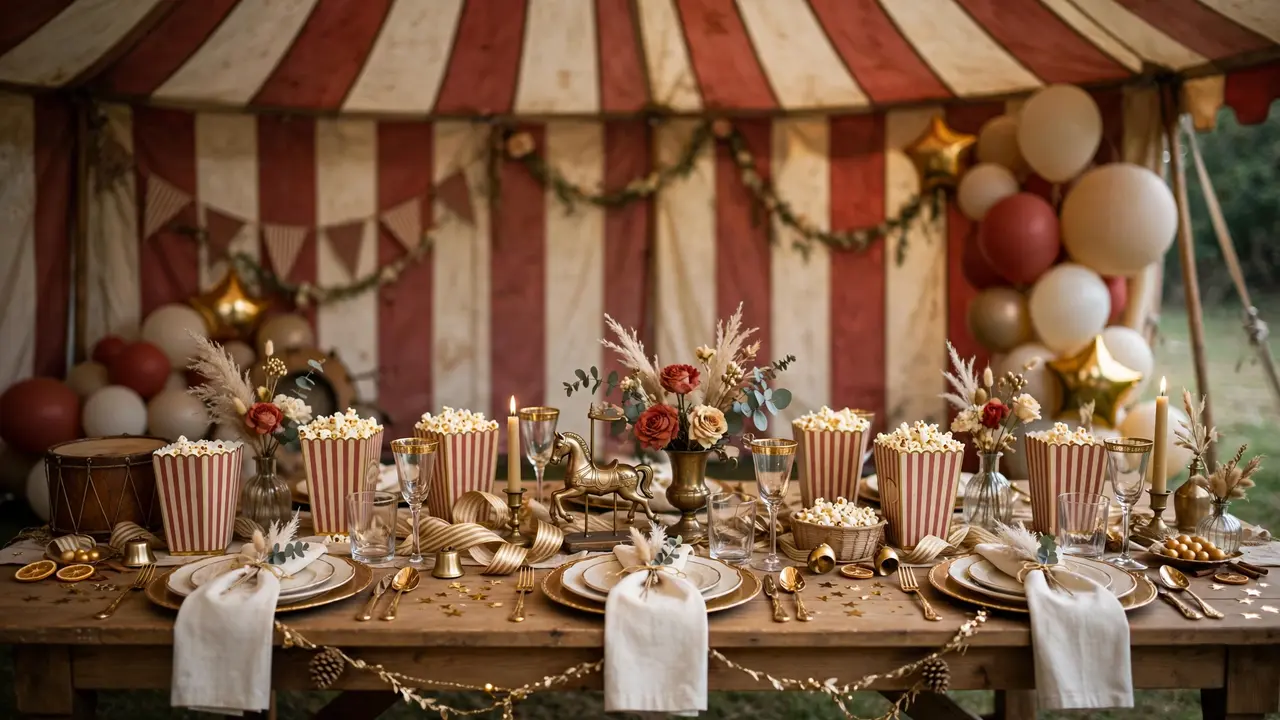 Vintage circus birthday party themes